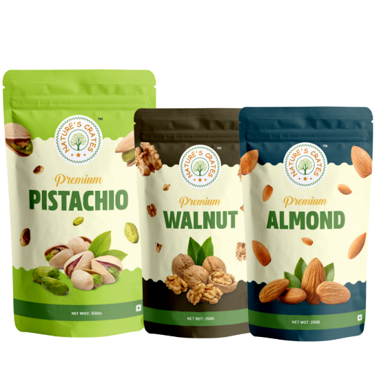 Picture of  500g Pista + 250g Almond + 250g Walnut 